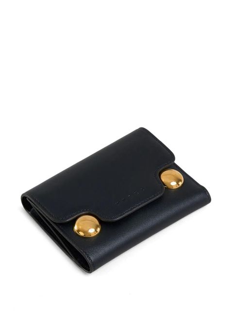 Marni Trunkaroo trifold leather wallet - Black