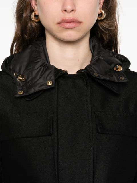 Moncler belted hooded jacket - Black