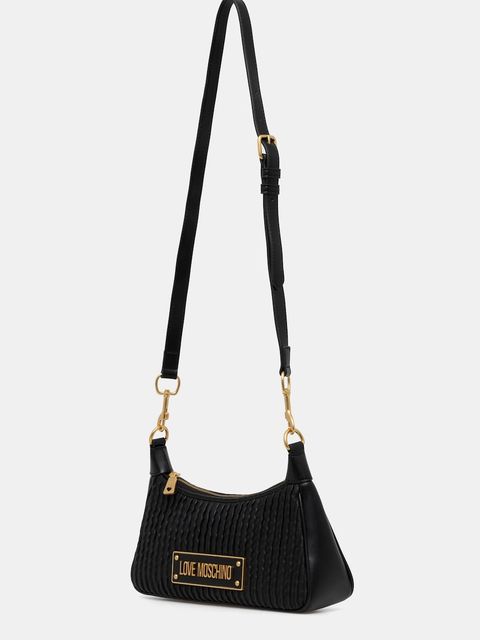 Love Moschino torebka skórzana kolor czarny JC4357PP0L - zdjęcie produktu nr 2