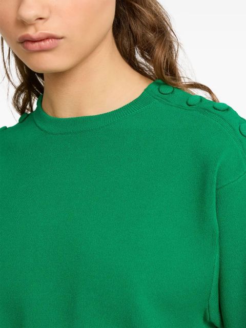 Yves Salomon knitted T-shirt dress - Green