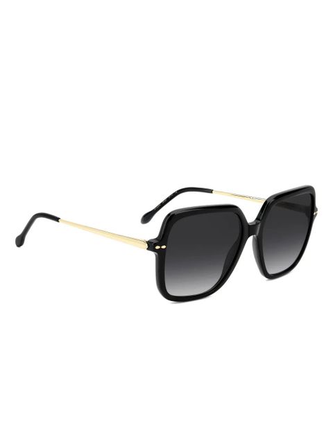 Isabel Marant Eyewear square-frame sunglasses - Gold - zdjęcie produktu nr 2
