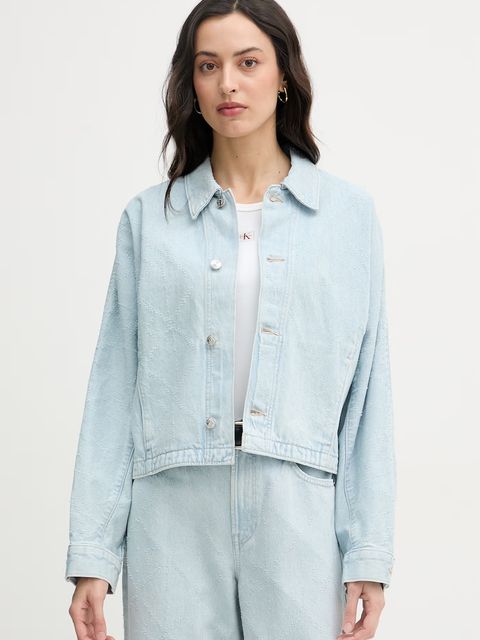 Calvin Klein Jeans kurtka damska jeansowa - zdjęcie produktu nr 1