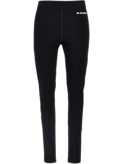 Jil Sander logo-print leggings - Black - zdjęcie produktu nr 1