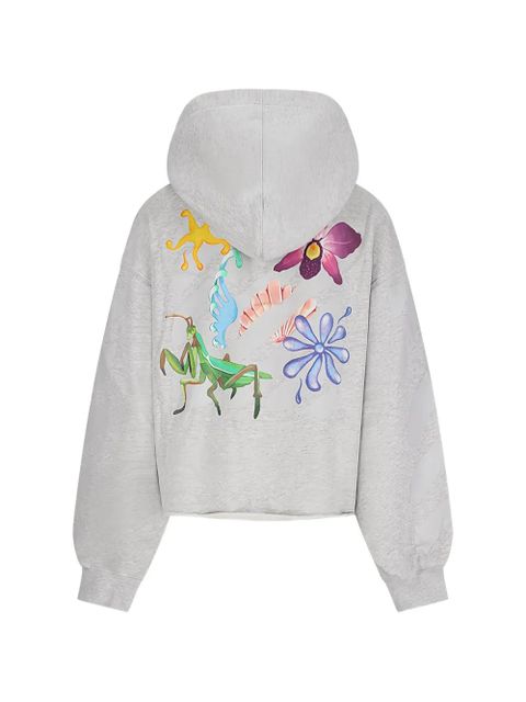 Off-White pocket crop hoodie - Grey - zdjęcie produktu nr 2