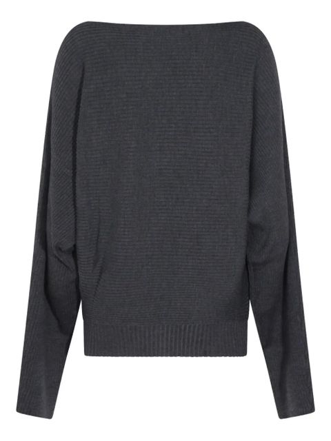 Aya Muse ribbed boat-neck sweater - Grey - zdjęcie produktu nr 2