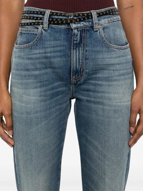 Alexander McQueen mid-rise flared jeans - Blue