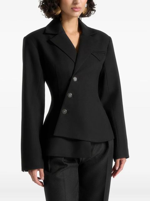 Manière De Voir Thalia asymmetric double-breasted blazer - Black