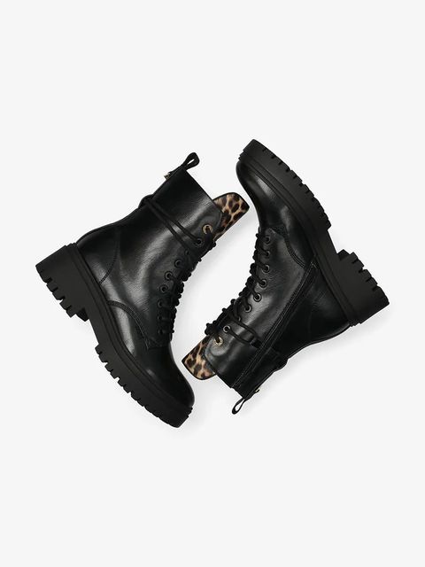 Mexx botki PRETTY KETO damskie kolor czarny na płaskim obcasie MI001701453W