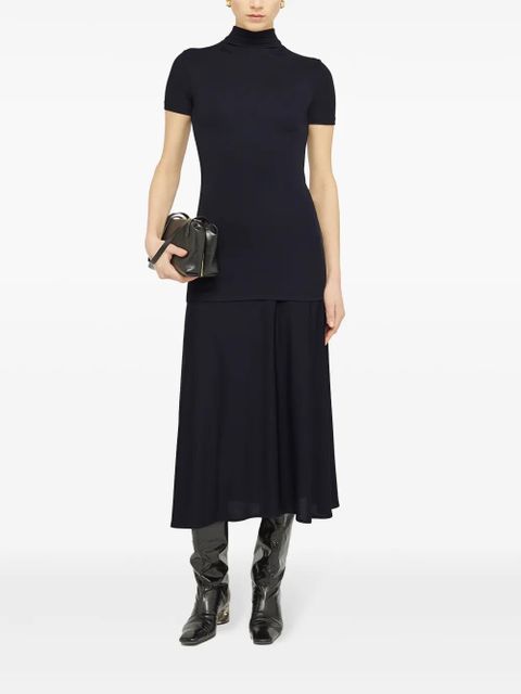 Jil Sander layered-design midi dress - Blue - zdjęcie produktu nr 2