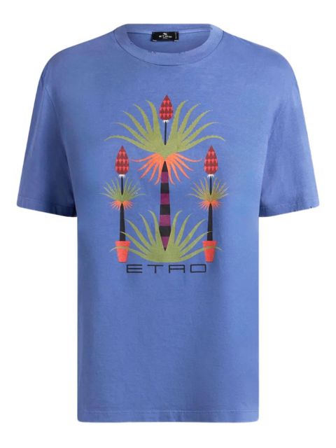 ETRO x Agostino Iacurci printed T-shirt - Blue - zdjęcie produktu nr 1