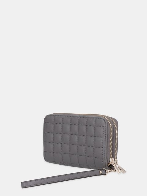 Guess portfel NADIRA damski kolor szary SWQG84 24164