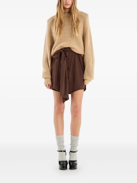 ROTATE BIRGER CHRISTENSEN logo-label knitted sweater - Neutrals - zdjęcie produktu nr 2