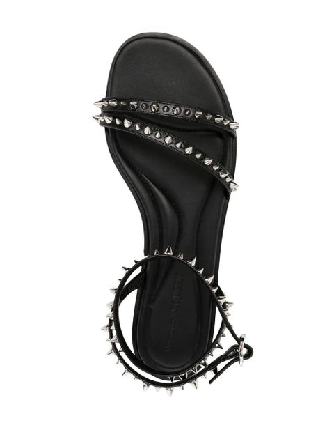 Alexander McQueen spike-stud leather sandals - Black - zdjęcie produktu nr 2