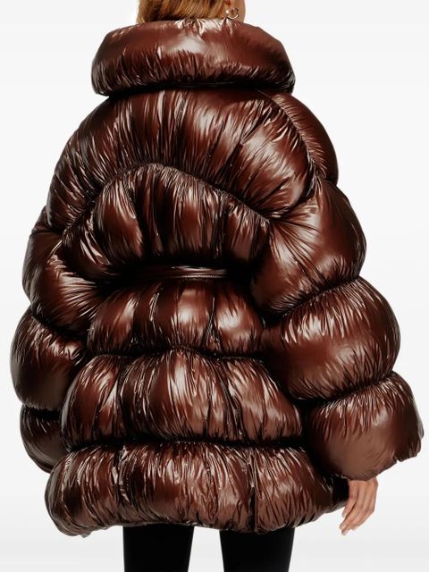 Diesel W-Inona padded coat - Brown