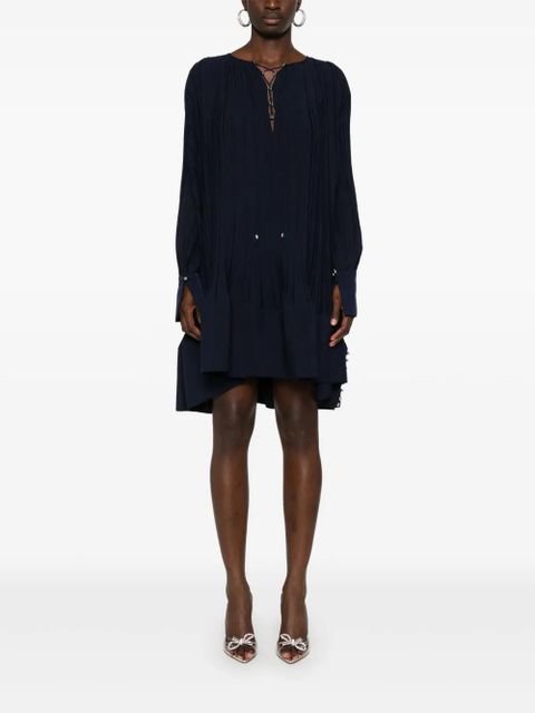 Lanvin pleated midi dress - Blue