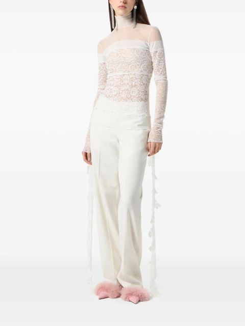 Blumarine scalloped-lace blouse - White - zdjęcie produktu nr 2