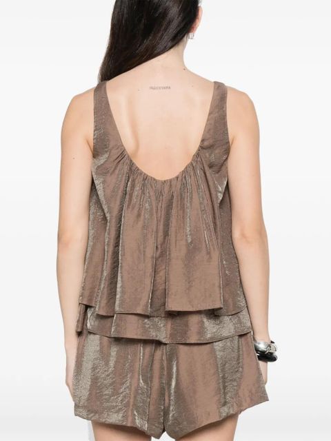 Eleh sleeveless top - Brown