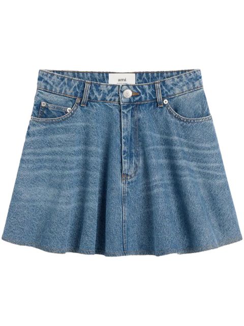 AMI Paris flared miniskirt - Blue - zdjęcie produktu nr 1