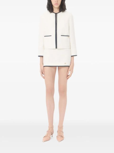 Valentino Garavani Canestrello cotton tweed jacket - White - zdjęcie produktu nr 2