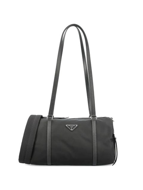 Prada logo-plaque shoulder bag - Black - zdjęcie produktu nr 1