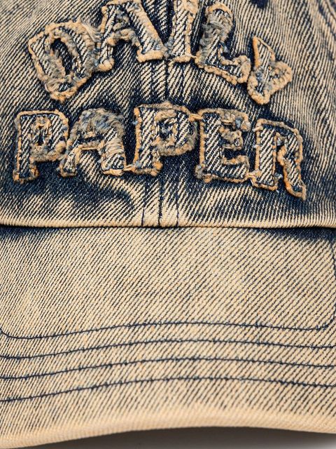 Daily Paper czapka z daszkiem jeansowa Dias Arch Stack Denim Cap - zdjęcie produktu nr 2