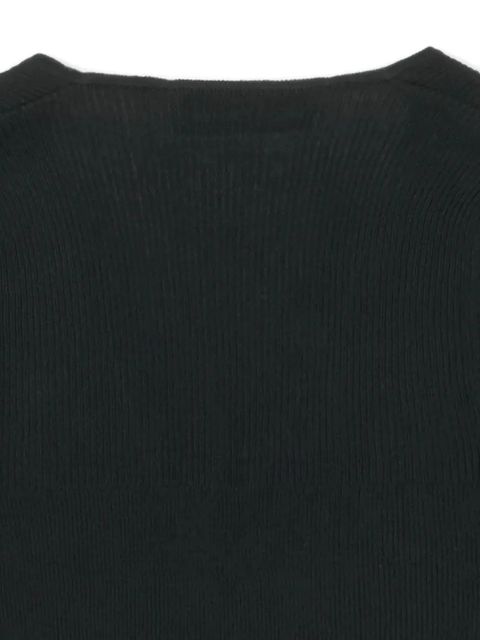 Vivienne Westwood logo-embroidery V-neck sweater - Black