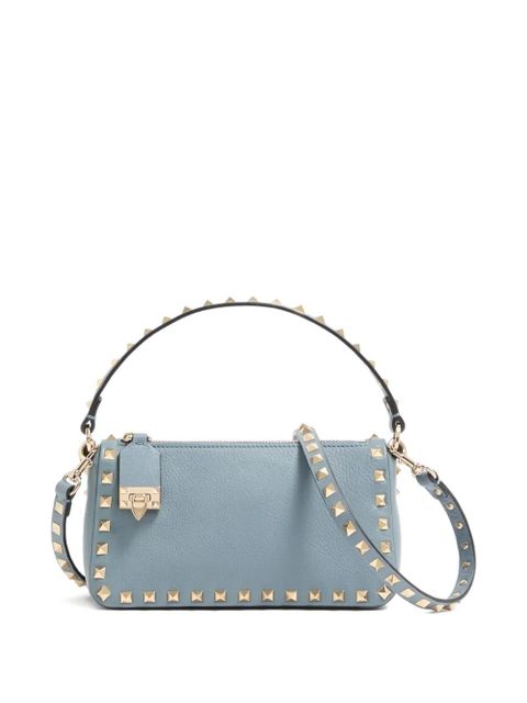 Valentino Garavani small Rockstud grained shoulder bag - Blue - zdjęcie produktu nr 2