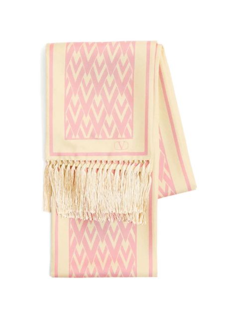 Valentino Garavani Toute La V bandeau scarf - Neutrals - zdjęcie produktu nr 1