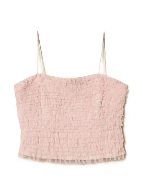 TWINSET ruffle-detail top - Pink - zdjęcie produktu nr 1