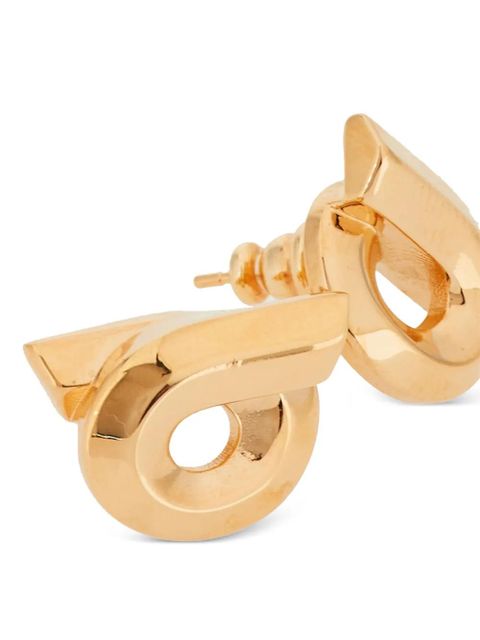 Ferragamo Gancini stud earrings - Gold