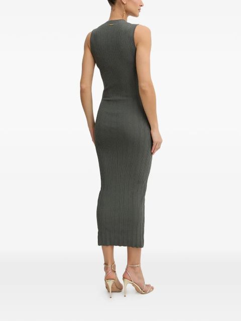 TWINSET ribbed-knit sleeveless dress - Grey