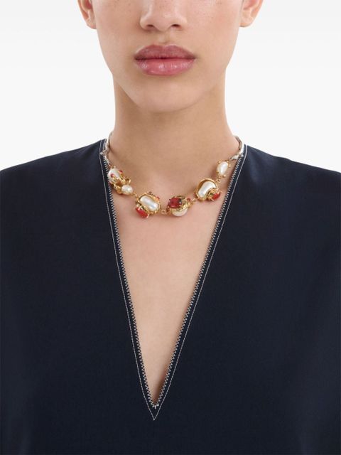 Marni pearl-embellished necklace - Silver - zdjęcie produktu nr 2