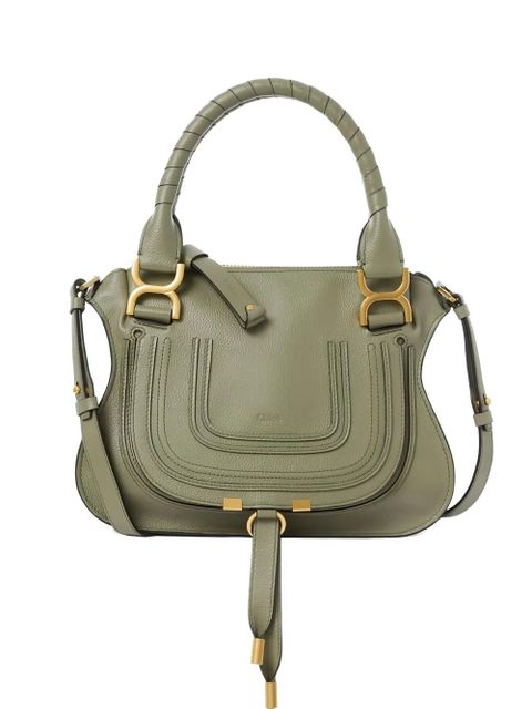 Chloé small Marcie top handles tassel tote bag - Green - zdjęcie produktu nr 1