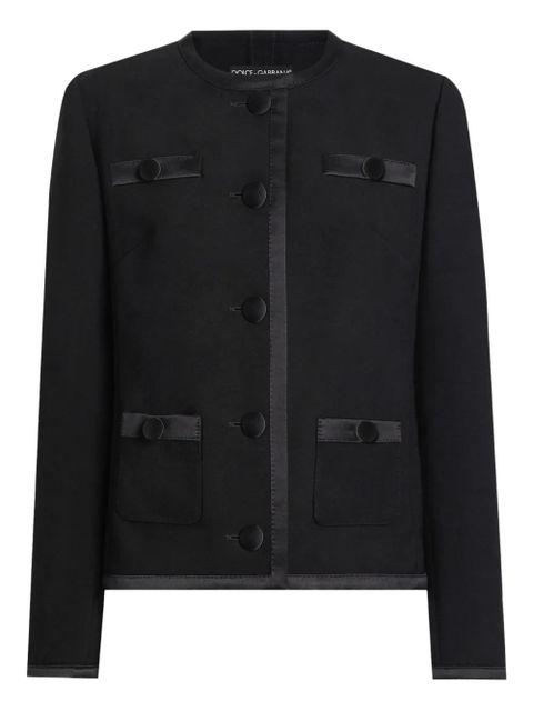 Dolce & Gabbana button-fastening jacket - Black - zdjęcie produktu nr 1