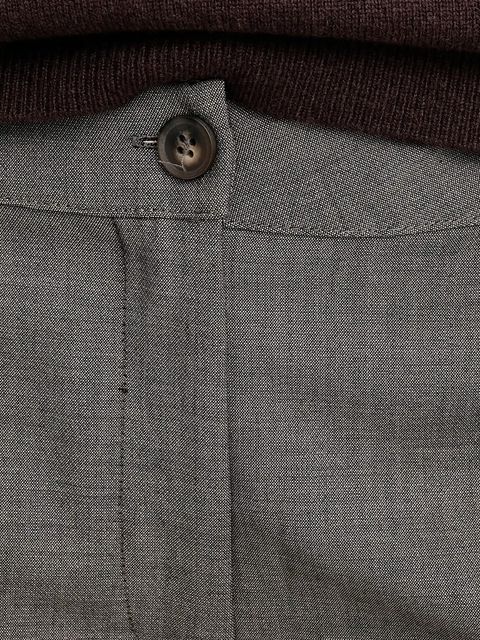 Answear.LAB spodnie damskie kolor zielony proste high waist