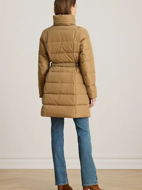 Lauren Ralph Lauren kurtka puchowa kolor beżowy zimowa 297P04095