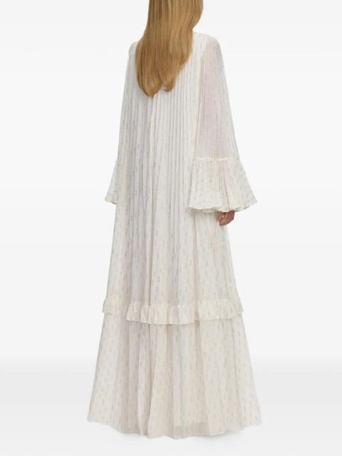 Self-Portrait ruffled maxi dress - White - zdjęcie produktu nr 2