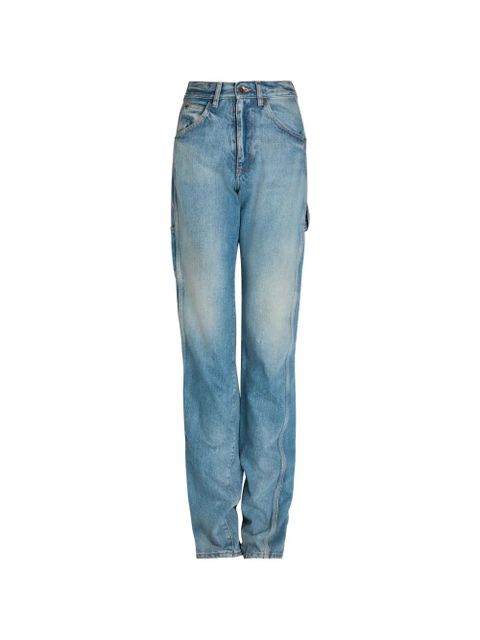 Maison Margiela button-fastening straight-leg jeans - Blue - zdjęcie produktu nr 1