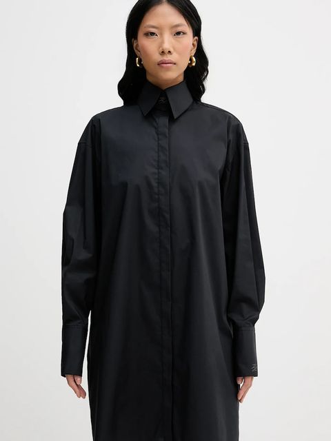 Karl Lagerfeld sukienka kolor czarny mini oversize B1W13052 - zdjęcie produktu nr 2