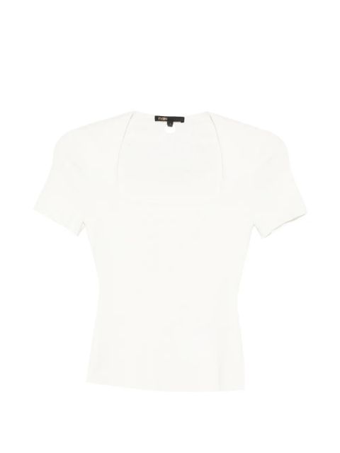 Maje square-neck T-shirt - White - zdjęcie produktu nr 1