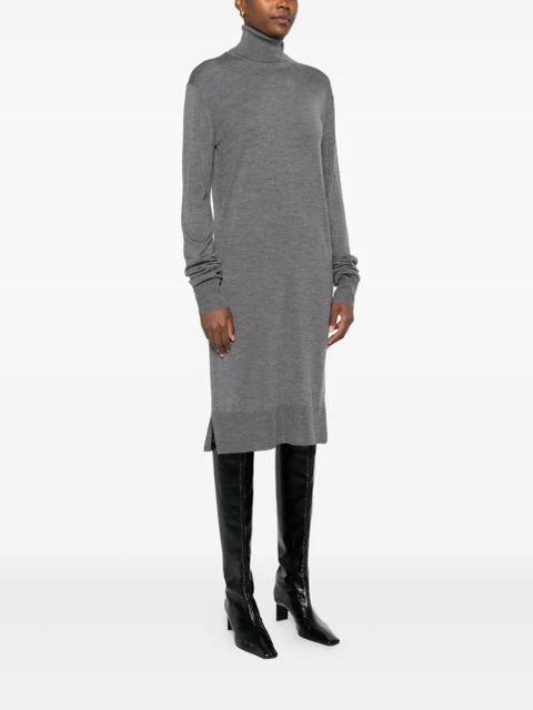 TOTEME turtleneck midi dress - Grey