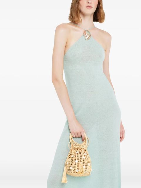 Alanui Precious Moments raffia tassel-detail bucket bag - Neutrals