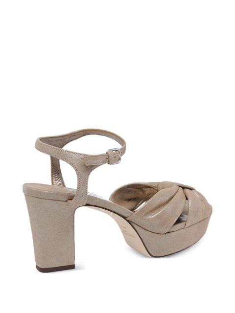 Jimmy Choo Heloise knot buckle sandals - Brown