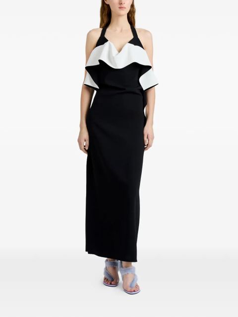 Proenza Schouler Sanna ruffled midi dress - Black - zdjęcie produktu nr 2