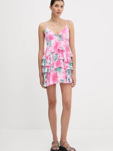 Hollister Co. sukienka kolor różowy mini rozkloszowana KI359-5239 - zdjęcie produktu nr 2