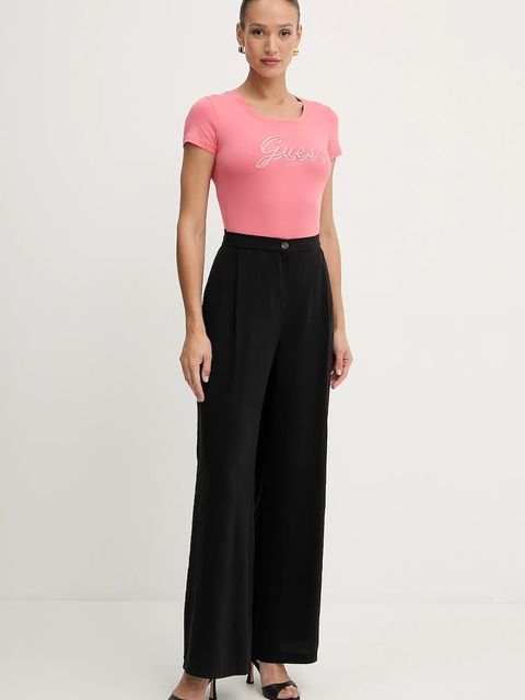 Guess t-shirt damski kolor pomarańczowy W5YI46 J1314 - zdjęcie produktu nr 2