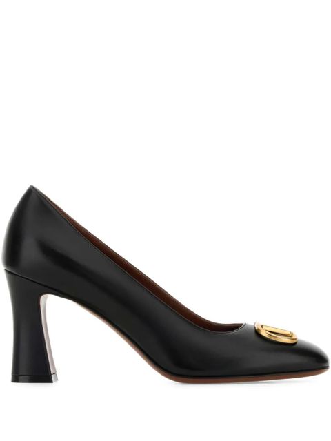 Valentino Garavani 80mm V-logo embellished pumps - Black - zdjęcie produktu nr 1