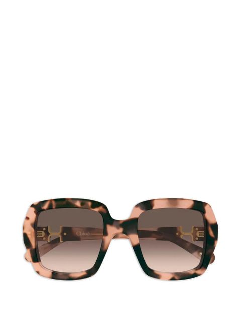 Chloé Eyewear oversized square-frame sunglasses - Brown - zdjęcie produktu nr 1