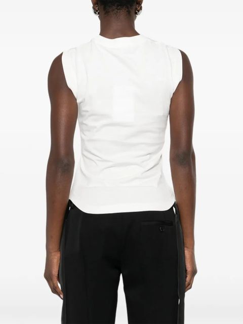 The Attico Reese cut out tank top - White
