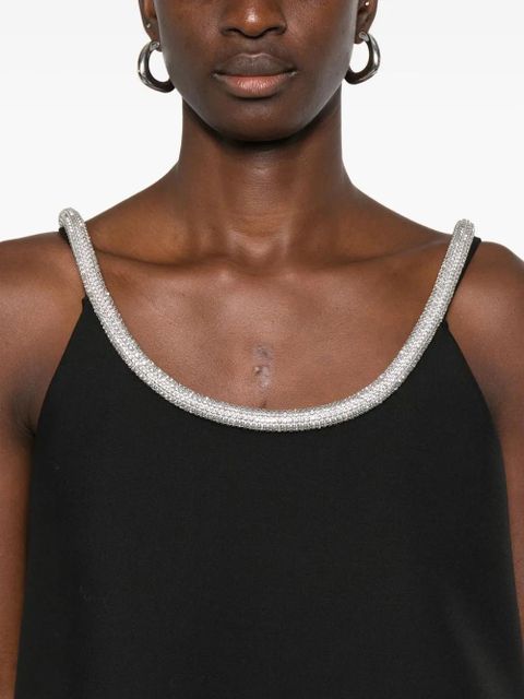 Róhe A-line appliqué-detail top - Black